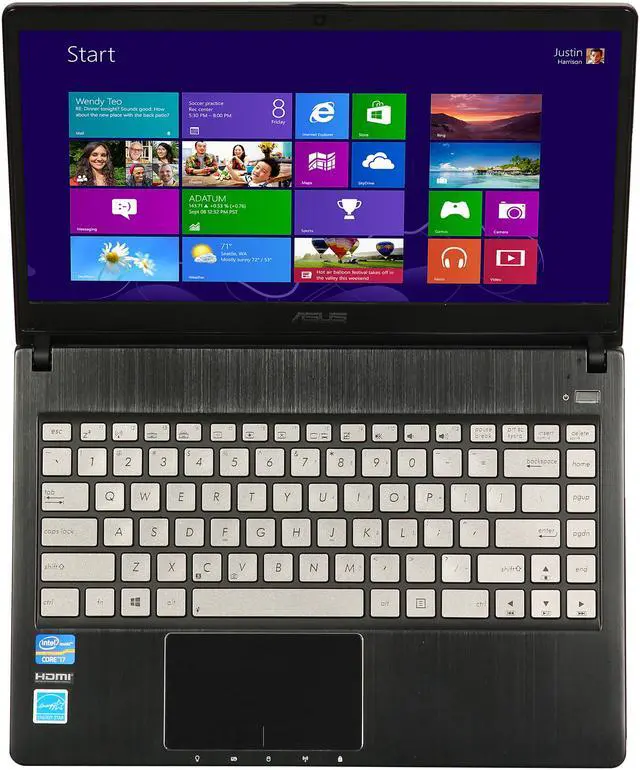 Alt view image 6 of 8 - ASUS Notebook, B Grade Scratch and Dent Intel Core i7-3632QM 8GB Memory 750GB HDD Intel HD Graphics 4000 14.0" Windows 8 64-Bit Q400A-BHI7N03
