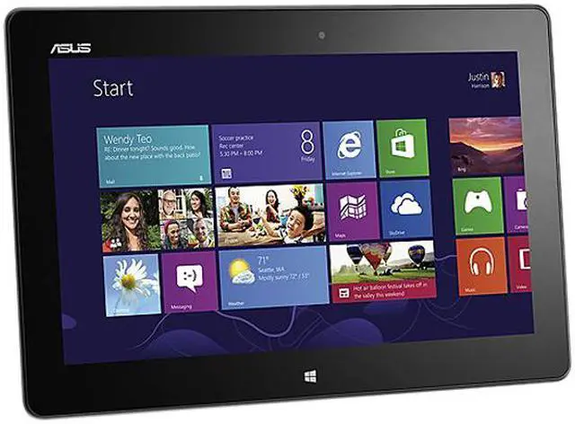 Alt view image 3 of 6 - ASUS ME400C-C2-BK 2GB LPDDR2 Memory 10.1" 1366 x 768 Tablet Windows 8 Black
