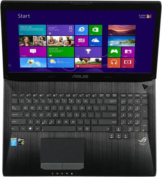 Alt view image 6 of 8 - ASUS ROG G750 Series - 17.3" NVIDIA GeForce GTX 770M - Intel Core i7-4700HQ  - 16GB Memory - 256 GB SSD - Windows 8 64-Bit - Gaming Laptop - (G750JX-DB71 )