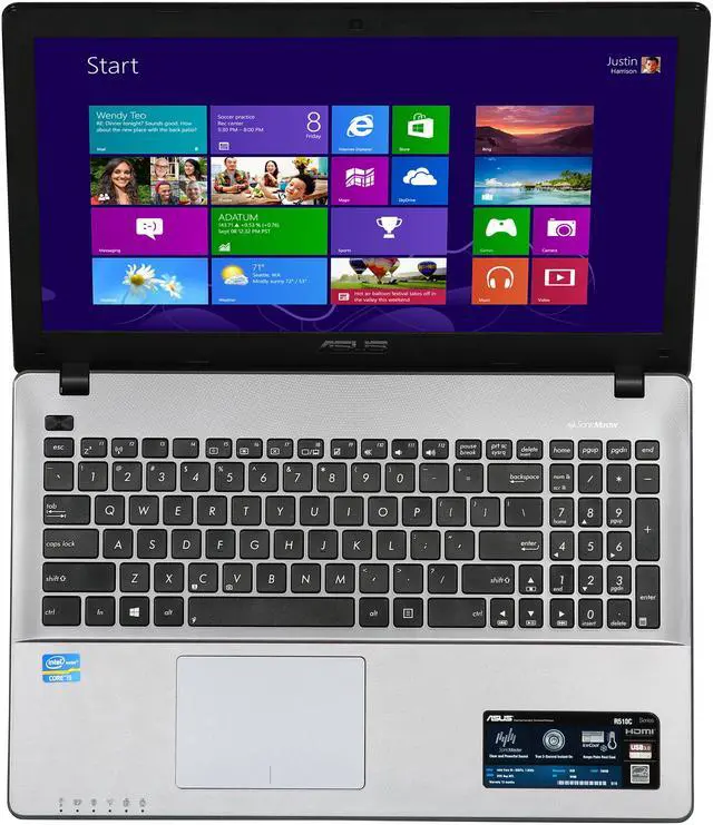 Alt view image 6 of 8 - ASUS Laptop Intel Core i5-3337U 6GB Memory 750GB HDD Intel GMA HD Graphics 15.6" Windows 8 R510CA-RB51