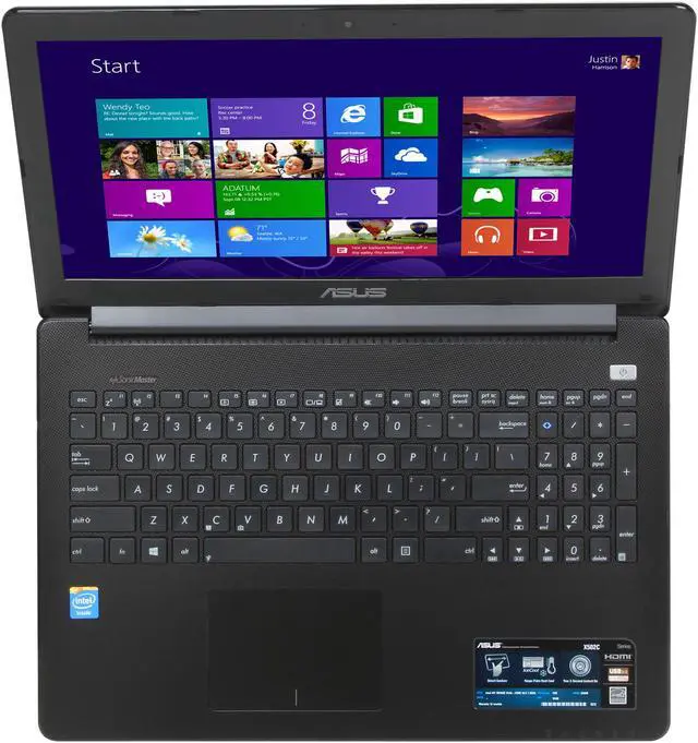 Alt view image 6 of 8 - ASUS Laptop Intel Celeron 1007U 4GB Memory 320GB HDD Intel HD Graphics 15.6" Non-Touch Screen Windows 8 (64 bit) X502CA-RB01