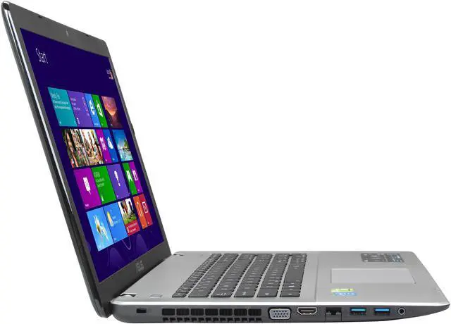 Alt view image 4 of 8 - ASUS Laptop Intel Core i7-4700HQ 8GB Memory 2TB HDD NVIDIA GeForce GT 740M 17.3" Windows 8 64-Bit X750JB-DB71