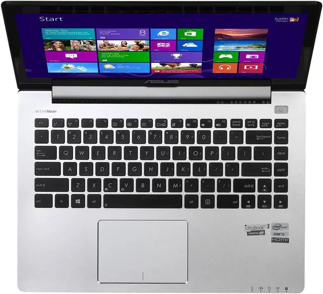 Alt view image 6 of 8 - ASUS VivoBook S400CA-RSI5T18 Intel Core i5 3rd Gen 3317U (1.70 GHz) 4 GB Memory 500 GB HDD 14" Touchscreen 1366 x 768 2-in-1 Laptop Windows 8 64-Bit