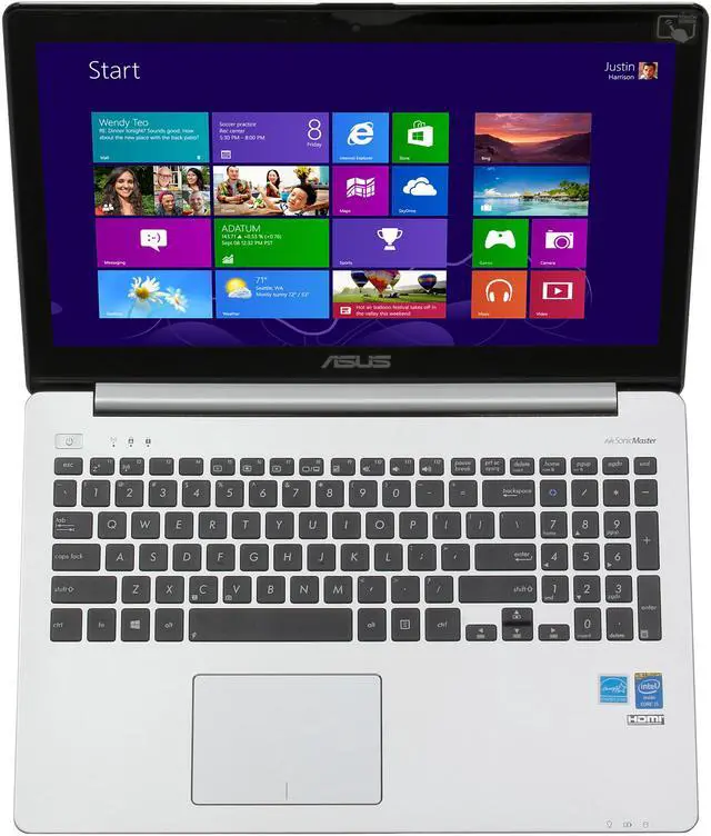 Alt view image 6 of 8 - ASUS Laptop Intel Core i5-4200U 8GB Memory 750GB HDD Intel HD Graphics 4400 15.6" Touch Screen Windows 8 64-bit V551LA-DH51T
