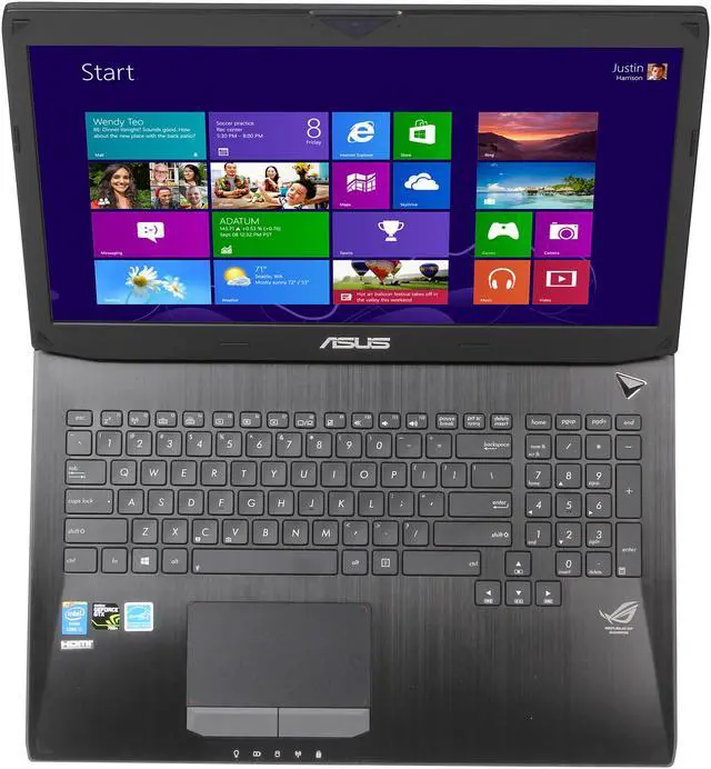 Alt view image 6 of 8 - ASUS G75 Series G750JW-BBI7N05 17.3" Notebook Intel Core i7-4700HQ 2.4Ghz / 3.4Ghz Turbo Boost 8GB DDR3 Memory 1TB HDD Windows 8