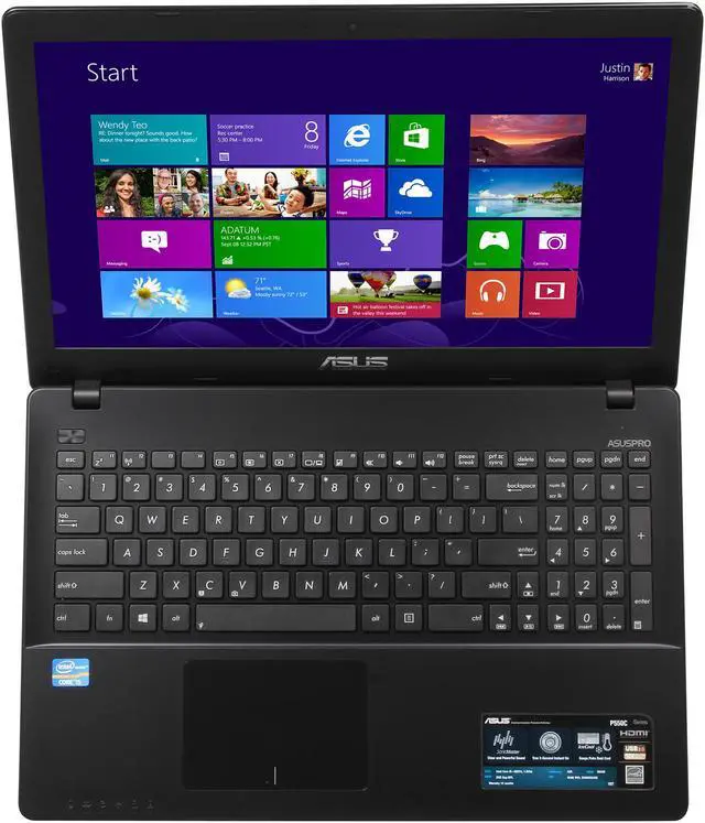 Alt view image 6 of 8 - ASUS Laptop Intel Core i5-3337U 4GB Memory 500GB HDD Intel HD Graphics 4000 15.6" Non-Touch Screen Windows 8 Pro 64-Bit P550CA-XH51