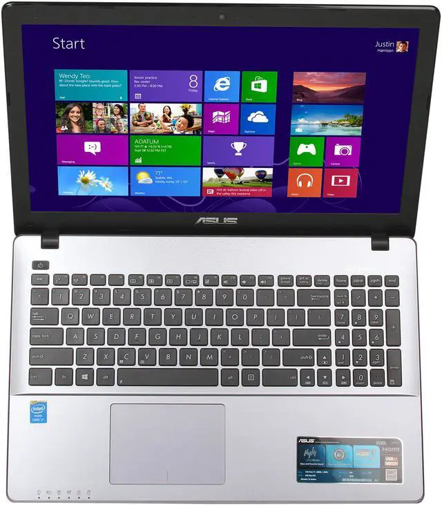 Alt view image 6 of 8 - ASUS Laptop Intel Core i7-4500U 8GB Memory 1TB HDD Intel HD Graphics 5000 15.6" Windows 8 64-bit X550LA-DH71