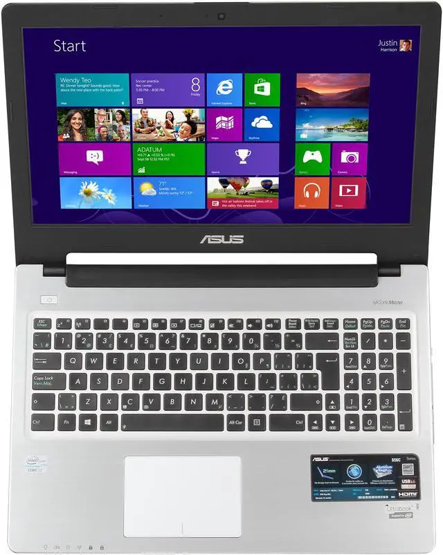 Alt view image 6 of 8 - ASUS Ultrabook, Bilingual Intel Core i7-3517U 6GB Memory 750GB HDD 24 GB SSD Intel HD Graphics 4000 15.6" Windows 8 S56CA-BH71-CB