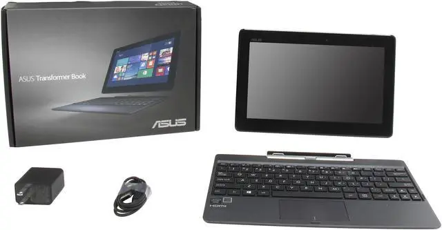 Alt view image 10 of 10 - ASUS Transformer Book T100 Intel Z3740 Quad Core 2GB DDR3 RAM 64GB SSD 10.1" Touchscreen Tablet w/Dock, Windows 8.1 (T100TA-C1-GR)