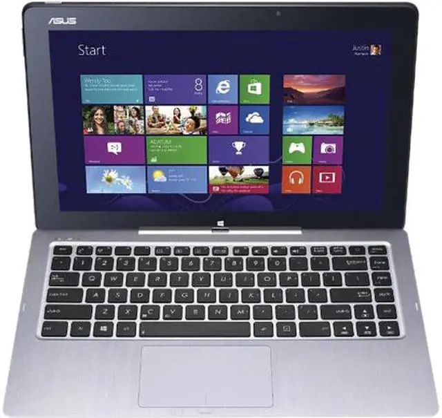Main image of ASUS Tablet Transformer Book Intel Core i7-4500U 8GB Memory 256GB SSD HDD Intel HD Graphics 4400 13.3" Touch Screen Windows 8 Professional 64-bit 90NB02W1-M01250