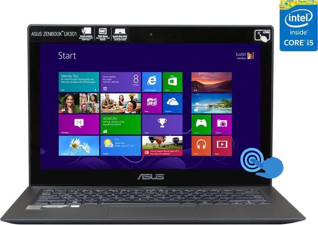 Main image of ASUS Ultrabook ZenBook Intel Core i5-4200U 8GB Memory 2 x 128GB SSD SSD Intel HD Graphics 4400 13.3" Touch Screen Windows 8 64-bit UX301LA-DH51T