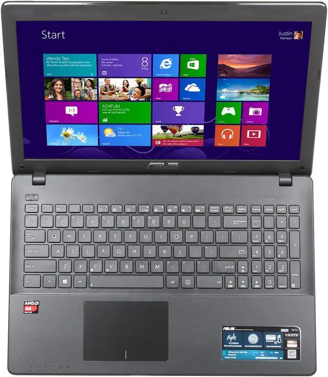 Alt view image 6 of 8 - ASUS Laptop AMD A4-5000 4GB Memory 500GB HDD AMD Radeon HD 8330 15.6" Windows 8 64-bit X552EA-DH41