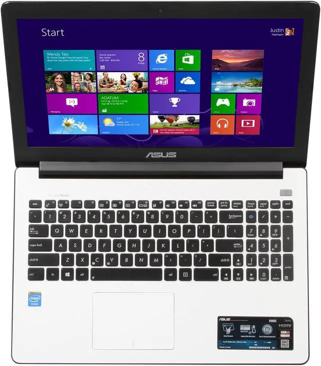 Alt view image 6 of 8 - ASUS Laptop Intel Celeron 1007U 4GB Memory 320GB HDD Intel HD Graphics 15.6" Windows 8 64-bit X502CA-RB01-WT