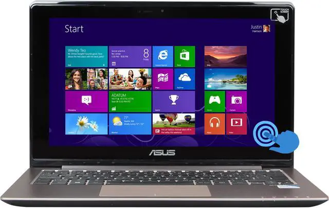 Main image of ASUS Intel Pentium 2117U 4GB Memory 500GB HDD Intel HD Graphics 11.6" Touch Screen Ultrabook Windows 8 S200E-RB91T-CB