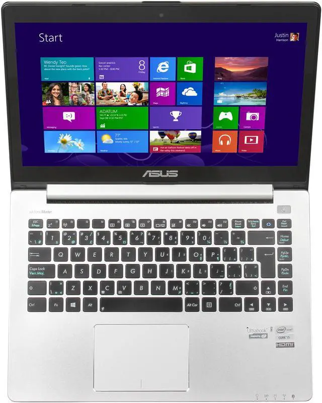 Alt view image 6 of 8 - ASUS VivoBook S400CA-RS51-CB Touchscreen 14.1" Ultrabook Intel Core i5 3317U (1.70GHz) 6GB RAM 500GB HDD 24GB SSD Windows 8
