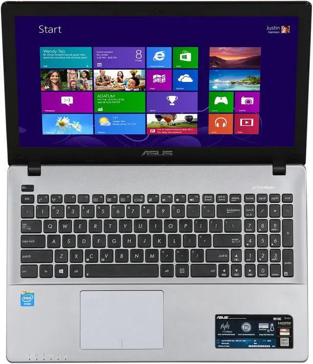 Alt view image 6 of 8 - ASUS Laptop Intel Celeron 1007U 4GB Memory 500GB HDD Intel HD Graphics 15.6" Windows 8 64-Bit R510CA-OB01