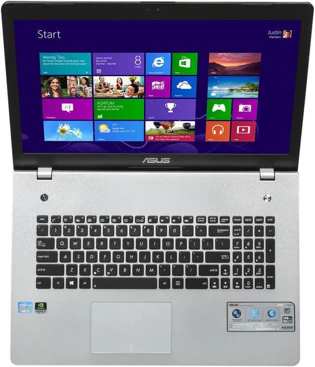 Alt view image 6 of 8 - ASUS Laptop Intel Core i7-3630QM 8GB Memory 2TB HDD NVIDIA GeForce GT 635M 17.3" Windows 8 64-bit N76VJ-DH71