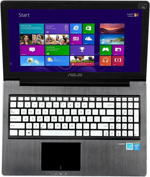 Alt view image 6 of 8 - ASUS Laptop Intel Core i5-4200U 6GB Memory 750GB HDD Intel HD Graphics 4400 15.6" Touch Screen Windows 8 64-Bit Q501LA-BBI5T03