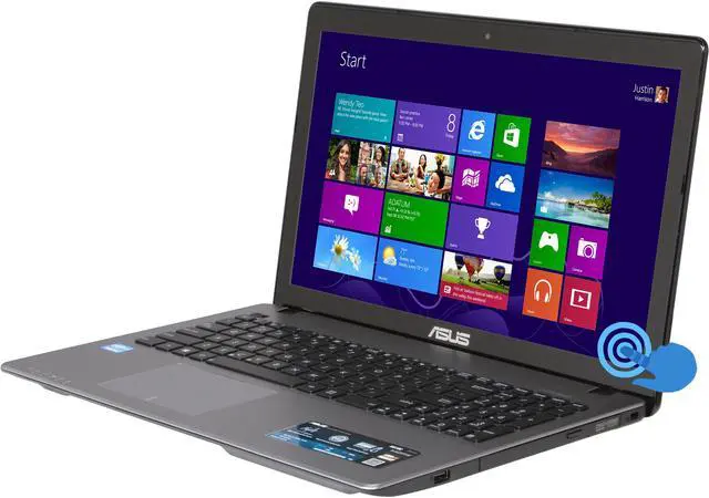 Main image of ASUS K550CA-EH51T Intel Core i5 3337U (1.80GHz) 4GB Memory 500GB HDD 15.6" Touchscreen Notebook Windows 8 64-bit