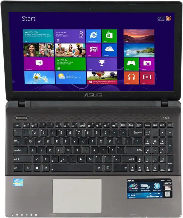 Alt view image 6 of 8 - ASUS Laptop K55 Series Intel Core i7-3630QM 8GB Memory 750GB HDD Intel GMA HD 15.6" Windows 8 K55A-DS71