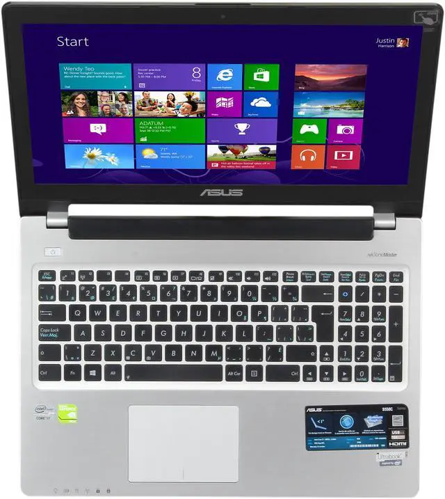 Alt view image 6 of 8 - ASUS VivoBook S550CB-FH71T-CB Notebook Intel Core i7 3537U (2.00GHz) 8GB Memory 1TB HDD Intel HD Graphics 4000 15.6" Touchscreen Windows 8