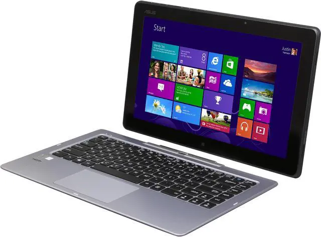 Main image of ASUS Transformer Book Intel Core i7-4500U 8GB Memory 256 GB SSD Intel HD Graphics 5000 13.3" Touch Screen 1920 x 1080 Ultrabook Windows 8 Pro 64-Bit T300LA-XH71T