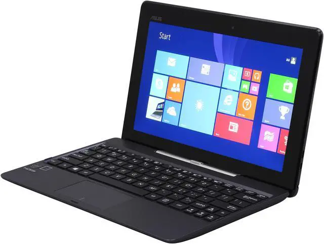 Alt view image 2 of 12 - ASUS Transformer Book T100 - Intel Z3740 Quad Core 2GB RAM 32GB SSD + 500GB HDD 10.1" Touchscreen Tablet w/Dock, Windows 8.1 (T100TA-H1-GR)