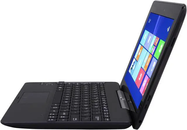 Alt view image 7 of 12 - ASUS Transformer Book T100 - Intel Z3740 Quad Core 2GB RAM 32GB SSD + 500GB HDD 10.1" Touchscreen Tablet w/Dock, Windows 8.1 (T100TA-H1-GR)