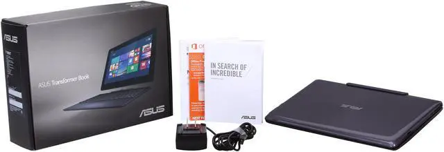 Alt view image 12 of 12 - ASUS Transformer Book T100 - Intel Z3740 Quad Core 2GB RAM 32GB SSD + 500GB HDD 10.1" Touchscreen Tablet w/Dock, Windows 8.1 (T100TA-H1-GR)