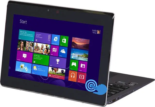 Main image of ASUS Intel Core i5-3317U 4GB Memory 128 GB SSD Intel HD Graphics 4000 11.6" Touch Screen 1920 x 1080 Convertible Ultrabook Windows 8 64-Bit TAICHI21-UH51