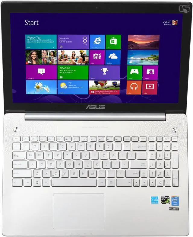 Alt view image 6 of 8 - ASUS - 15.6" NVIDIA GeForce GTX 850M - Intel Core i7-4700HQ  - 8GB Memory - - Windows 8.1 64-bit - Gaming Laptop - (N550JK-DS71T )