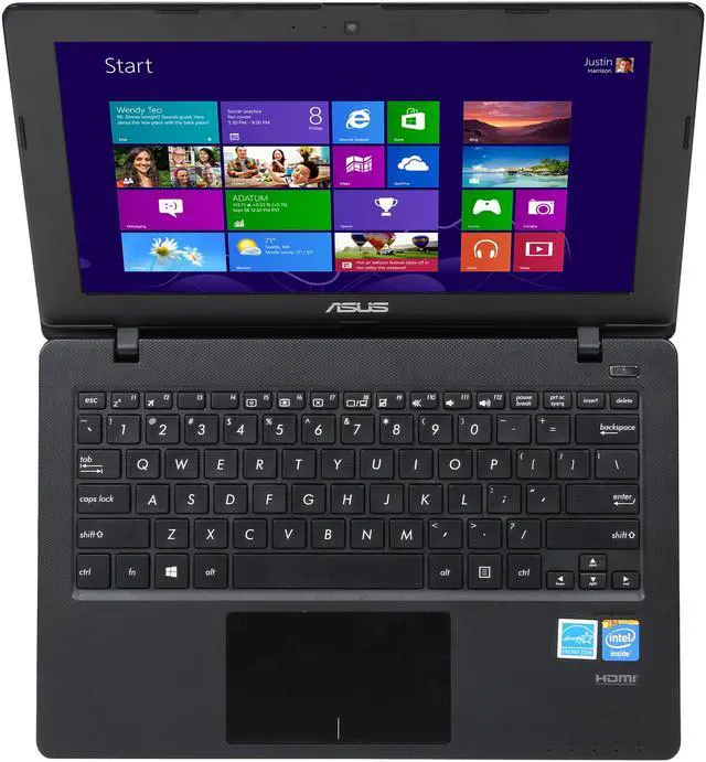 Alt view image 6 of 8 - ASUS Laptop Intel Celeron N2815 4GB Memory 500GB HDD Intel HD Graphics 11.6" Windows 8.1 X200MA-DS02