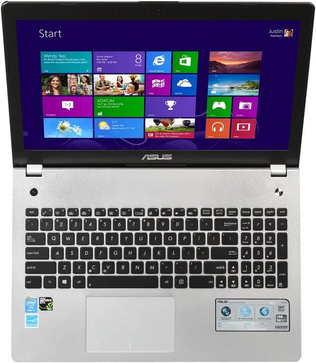 Alt view image 6 of 8 - ASUS - 15.6" NVIDIA GeForce GTX 760M - Intel Core i7-4700HQ  - 16GB Memory - - Windows 8 64-bit - Notebook - (N56JR-MH71 )