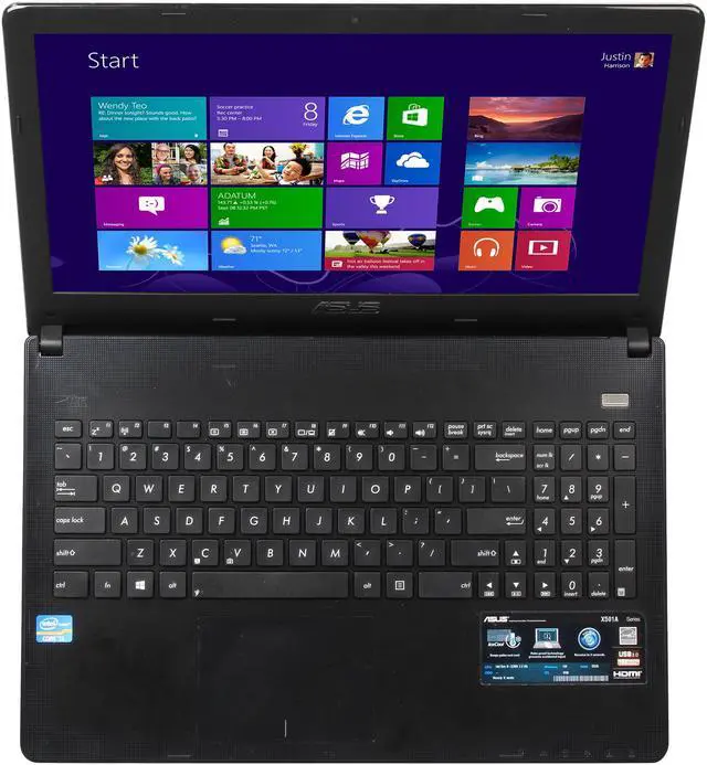 Alt view image 6 of 8 - ASUS Laptop Intel Core i3-2350M 4GB Memory 320GB HDD Intel HD Graphics 3000 15.6" Non-Touch Screen Windows 8 64-Bit X501A-RH31