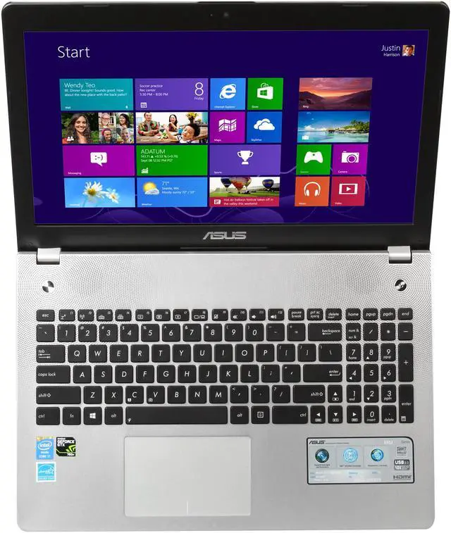 Alt view image 6 of 8 - ASUS - 15.6" NVIDIA GeForce GTX 760M - Intel Core i7-4700HQ  - 12GB Memory - - Windows 8 64-bit - Gaming Laptop - (N56JR-EH71 )