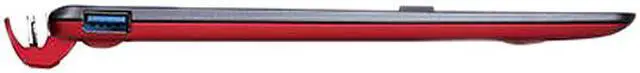 Alt view image 12 of 17 - ASUS Transformer Book T100 Intel Z3775 Quad Core 2GB DDR3 RAM 64GB SSD 10.1" Touchscreen 2in1 Tablet w/Dock, Windows 8.1- Red (T100TA-C1-RD(S))