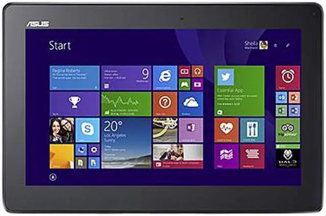 Alt view image 8 of 16 - ASUS Transformer Book T100 Intel Z3775 Quad Core 2GB DDR3 RAM 64GB SSD 10.1" Touchscreen 2in1 Tablet w/Dock, Windows 8.1- White (T100TA-C1-WH(S))