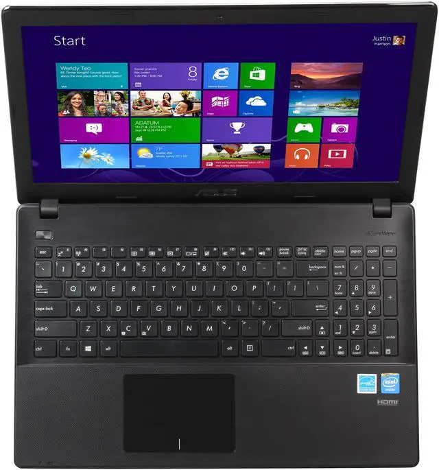 Alt view image 6 of 8 - ASUS X551MAV-EB01-B Notebook Intel Baytrail-M Dual-Core N2830 (2.16GHz) 4GB Memory 500GB HDD Intel HD Graphics 15.6" Windows 8.1 64-Bit