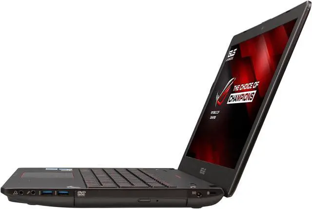 Alt view image 2 of 8 - ASUS ROG G56JK-EB72 Gaming Laptop Intel Core i7 4710HQ (2.50GHz) 12GB Memory 1TB HDD NVIDIA GeForce GTX 850M 2GB GDDR3 15.6" Windows 8.1 64-Bit
