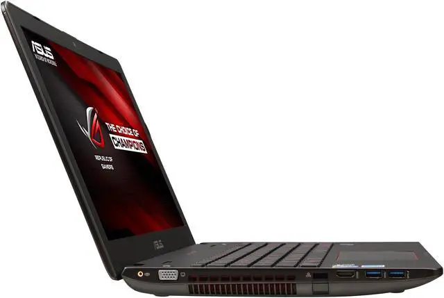 Alt view image 4 of 8 - ASUS ROG G56JK-EB72 Gaming Laptop Intel Core i7 4710HQ (2.50GHz) 12GB Memory 1TB HDD NVIDIA GeForce GTX 850M 2GB GDDR3 15.6" Windows 8.1 64-Bit