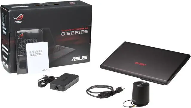 Alt view image 8 of 8 - ASUS ROG G56JK-EB72 Gaming Laptop Intel Core i7 4710HQ (2.50GHz) 12GB Memory 1TB HDD NVIDIA GeForce GTX 850M 2GB GDDR3 15.6" Windows 8.1 64-Bit