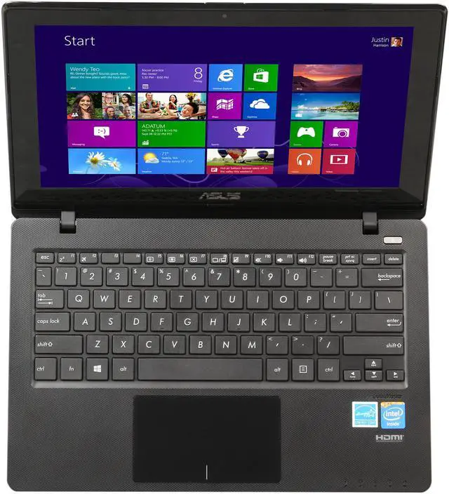 Alt view image 6 of 8 - ASUS Laptop Intel Celeron N2815 4GB Memory 500GB HDD Intel HD Graphics 11.6" Touch Screen Windows 8.1 64-Bit K200MA-DS01T
