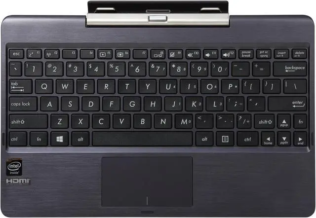 Alt view image 8 of 10 - ASUS Transformer Book T100 - Intel Z3775 Quad Core 2GB DDR RAM 64GB SSD 10.1" Touchscreen 2in1 Tablet w/Dock, Windows 8.1 32-Bit - Gray Metal (T100TAM-C1-GM)