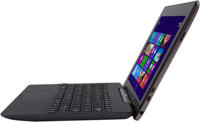 Alt view image 6 of 11 - ASUS Transformer Book T100 - Intel Z3775 Quad Core 2 GB DDR3 RAM 64 GB SSD + 500 GB HD 10.1" HD Touchscreen 2-in-1 Tablet with Dock, Windows 8.1 - Gray Metal (T100TAM-H2-GM)