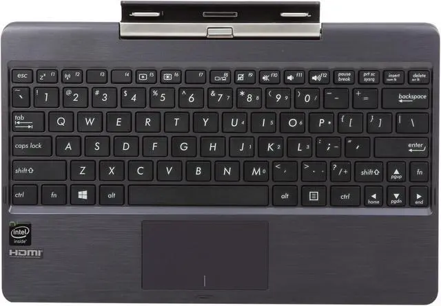 Alt view image 9 of 11 - ASUS Transformer Book T100 - Intel Z3775 Quad Core 2 GB DDR3 RAM 64 GB SSD + 500 GB HD 10.1" HD Touchscreen 2-in-1 Tablet with Dock, Windows 8.1 - Gray Metal (T100TAM-H2-GM)