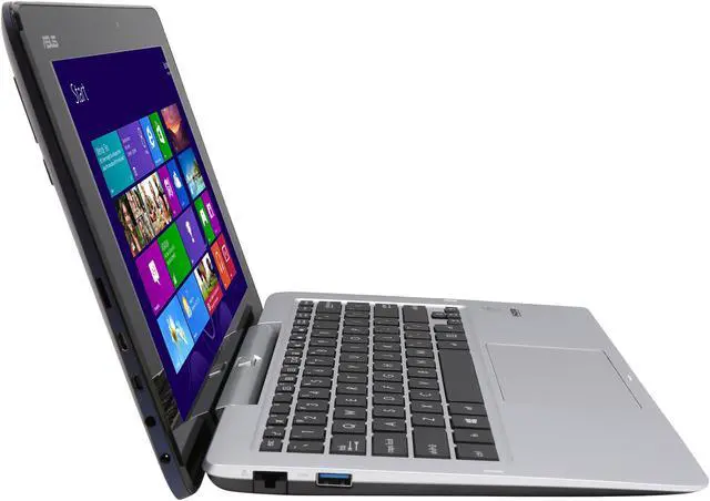Alt view image 5 of 10 - ASUS Transformer Book T200TA-C1-BL 2-in-1 Ultrabook Intel Atom Z3795 (1.60GHz) 4GB Memory 64GB SSD 11.6" Touchscreen  Windows 8.1 64-Bit