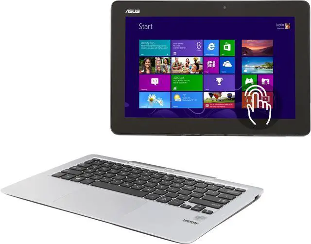 Main image of ASUS Transformer Book T200TA-C1-BL 2-in-1 Ultrabook Intel Atom Z3795 (1.60GHz) 4GB Memory 64GB SSD 11.6" Touchscreen  Windows 8.1 64-Bit