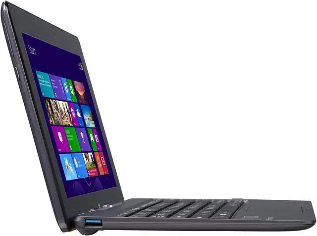 Alt view image 4 of 13 - ASUS Transformer Book T100 Convertible 10.1" Touchscreen Laptop and Tablet with Intel Atom (1.33Ghz) Z3740 Quad Core, 2GB DDR3 RAM, 64GB SSD, w/Dock, Windows 8.1 (T100TA-C1-GR)