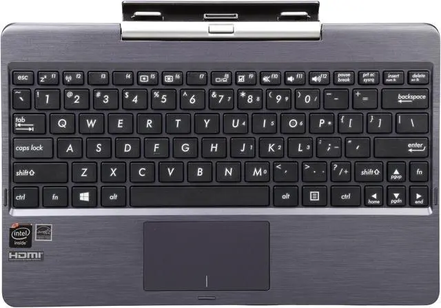 Alt view image 6 of 13 - ASUS Transformer Book T100 Convertible 10.1" Touchscreen Laptop and Tablet with Intel Atom (1.33Ghz) Z3740 Quad Core, 2GB DDR3 RAM, 64GB SSD, w/Dock, Windows 8.1 (T100TA-C1-GR)