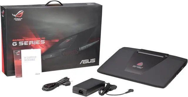 Alt view image 9 of 8 - ASUS ROG - 17.3" NVIDIA GeForce GTX 970M - Intel Core i7-4710HQ  - 16GB Memory - 256 GB SSD - Windows 8.1 64-Bit - Gaming Laptop - (G751JT-DH72 )